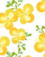 Graphic Flower  Wallpaper by Tea Collection - Daffodil For Sale