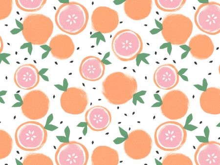 Grapefruit  Wallpaper by Tea Collection - White Online Hot Sale