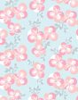 Graphic Flower  Wallpaper by Tea Collection - Pale Blue Fashion