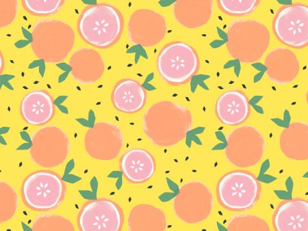 Grapefruit  Wallpaper by Tea Collection - Daffodil For Discount