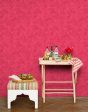 Serpentine  Wallpaper by Wallshoppe - Raspberry on Sale