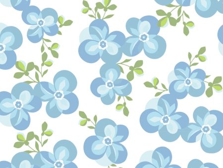 Graphic Flower  Wallpaper by Tea Collection - Cornflower Supply