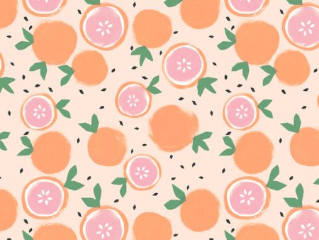 Grapefruit  Wallpaper by Tea Collection - Peach Sale