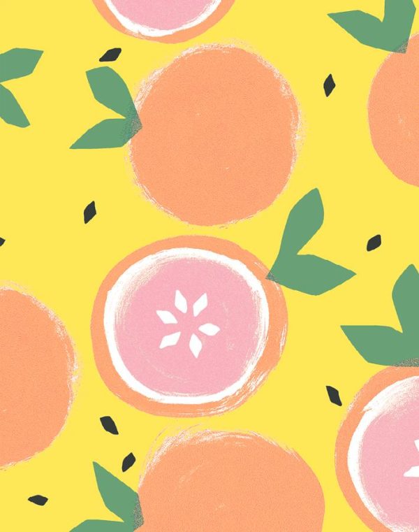 Grapefruit  Wallpaper by Tea Collection - Daffodil For Discount