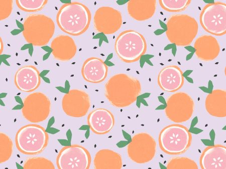 Grapefruit  Wallpaper by Tea Collection - Lavender Hot on Sale