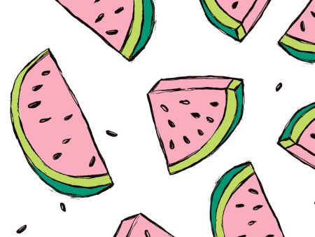 Watermelon  Wallpaper by Tea Collection - White Cheap