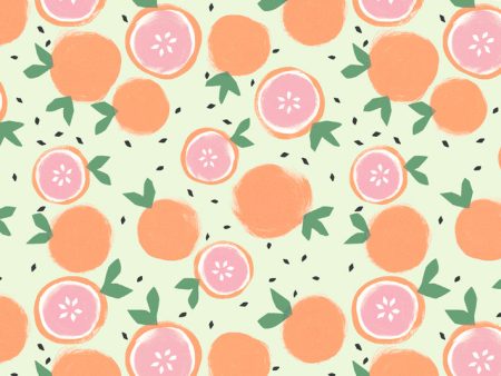 Grapefruit  Wallpaper by Tea Collection - Pistachio on Sale