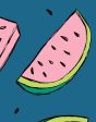 Watermelon  Wallpaper by Tea Collection - Cadet Blue Online now