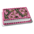 Mossy Oak Break-Up Pink Camo Edible Cake Topper Image ABPID04505 For Sale