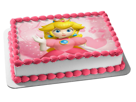 Super Mario Princess Peach Edible Cake Topper Image ABPID04554 For Discount