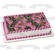 Mossy Oak Break-Up Pink Camo Edible Cake Topper Image ABPID04505 For Sale