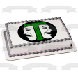 International Thespian Society Green Drama Edible Cake Topper Image ABPID04483 For Cheap