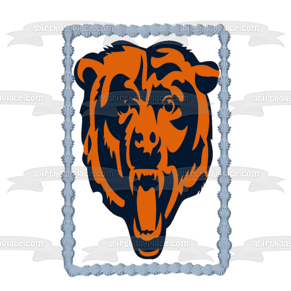 Chicago Bears Logo NFL Edible Cake Topper Image ABPID04511 Online Sale