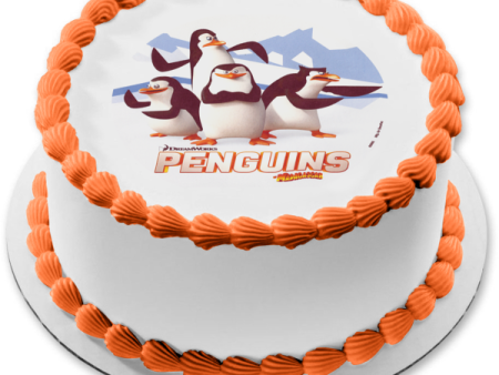 DreamWorks Penguins of Madagascar Edible Cake Topper Image ABPID04507 For Cheap