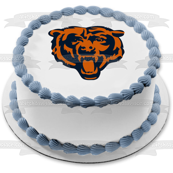 Chicago Bears Logo NFL Edible Cake Topper Image ABPID04511 Online Sale