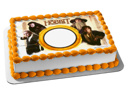 The Hobbit The Desolation of Smaug Biblo Gandalf Thorin and Legolas Edible Cake Topper Image Frame ABPID04540 Online Hot Sale