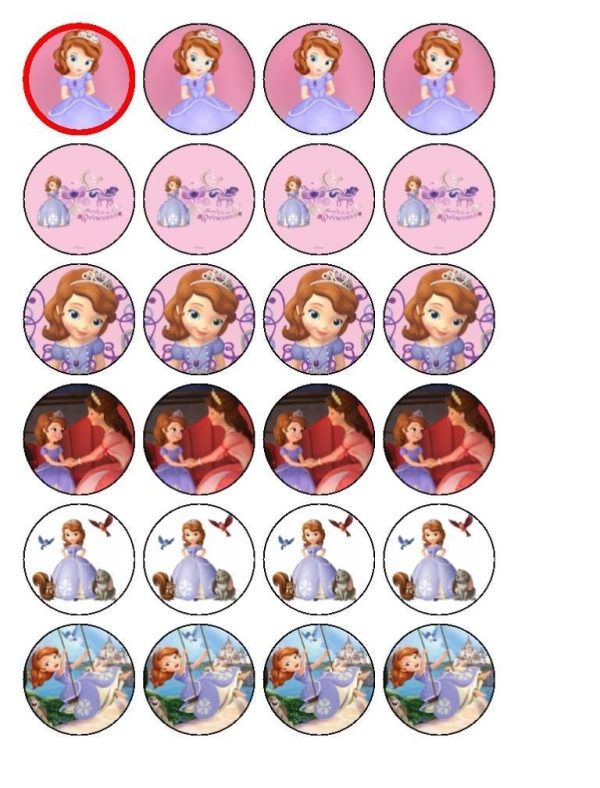 Sofia the First and Queen Miranda Edible Cupcake Topper Images ABPID04553 Supply