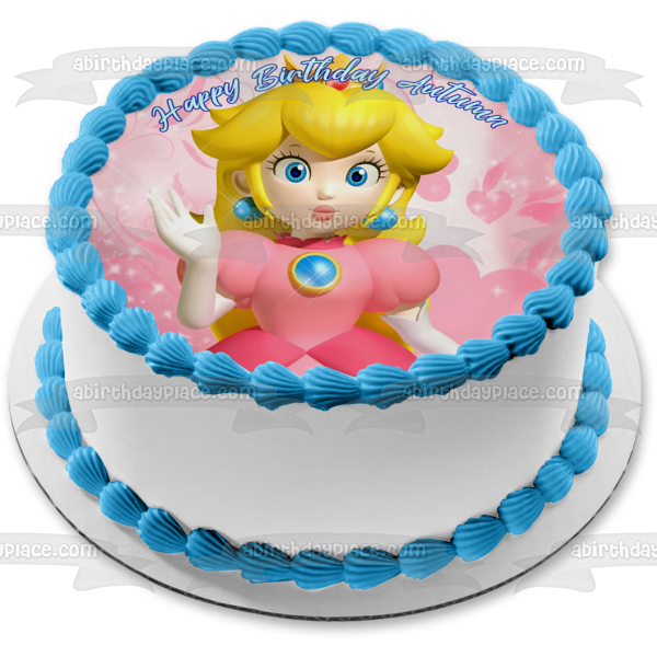 Super Mario Princess Peach Edible Cake Topper Image ABPID04554 For Discount