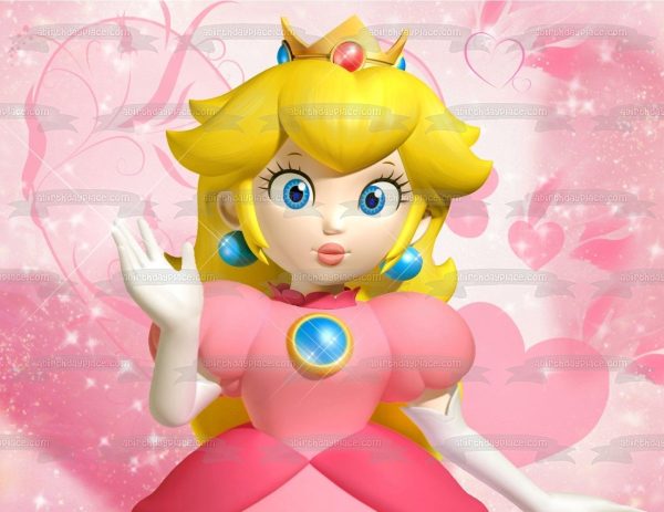 Super Mario Princess Peach Edible Cake Topper Image ABPID04554 For Discount