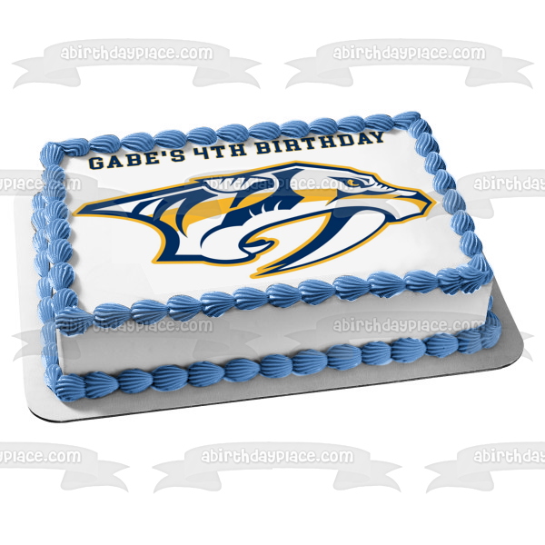 Nashville Predators Professional Ice Hockey Team Nashville Tennessee Preds Edible Cake Topper Image ABPID04486 Fashion