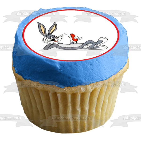 Loony Tunes  Bugs Bunny Tweety Sylvester Porky Pig and Marvin the Martian Edible Cupcake Topper Images ABPID04495 on Sale