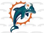 Miami Dolphins Professional American Football Team Edible Cake Topper Image ABPID04533 Online