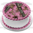 Mossy Oak Break-Up Pink Camo Edible Cake Topper Image ABPID04505 For Sale