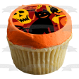 Halloween Black Cat Jack-O-Lantern Skull and Owl Edible Cake Topper Image ABPID04519 Cheap