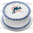 Miami Dolphins Professional American Football Team Edible Cake Topper Image ABPID04533 Online