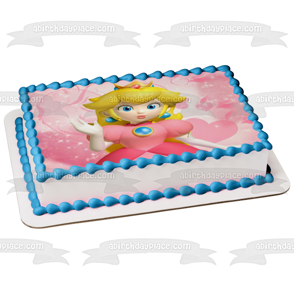 Super Mario Princess Peach Edible Cake Topper Image ABPID04554 For Discount