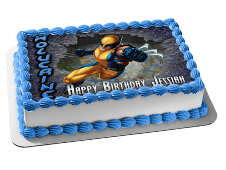 X-Men Wolverine Logan Weapon X Edible Cake Topper Image ABPID04034 on Sale