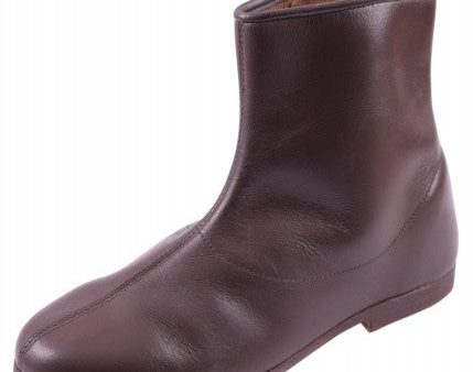 Botas cortas medievales con cordones, marrón oscuro 3123110500 Sale