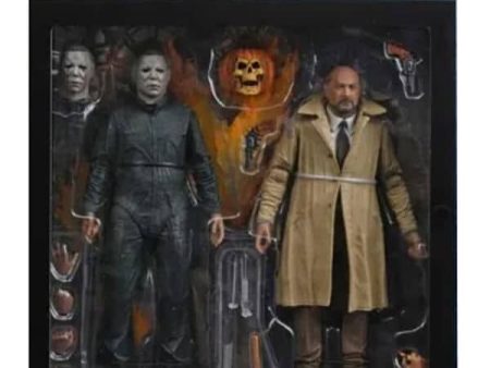 Blister 2 figuras Ultimate Michael Myers + DR Loomis Scale Action Halloween 2 18cm Cheap