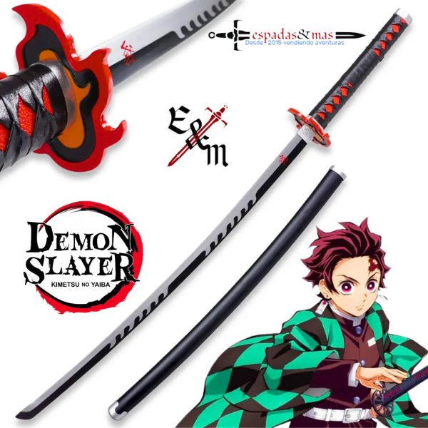 Katana de Tanjiro Kamado kimetsu no yaiba Demon Slayer zs666 For Discount