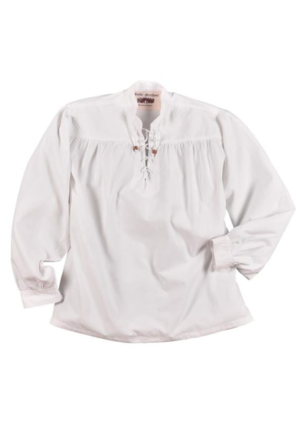 1280000320 Camisa medieval Ludwig, blanco Supply