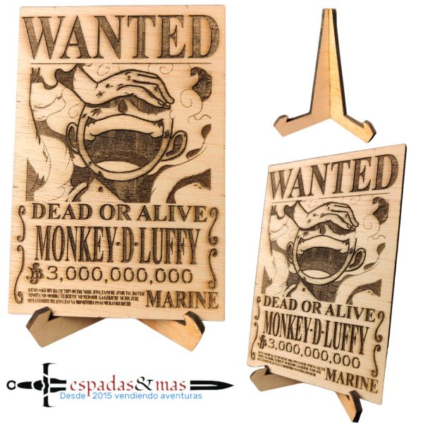 Cartel Wanted Monkey D Luffy Gear 5 Discount