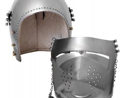 ULF-HM-03 Casco medieval Hundsgugel, 2 mm de acero For Discount