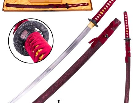 Katana funcional afilada roja s6037 Online Hot Sale