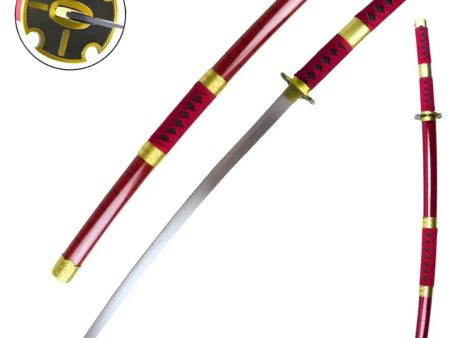 Katana Sandai Kitetsu de zoro de One piece decorativa gama top zs9413a Sale