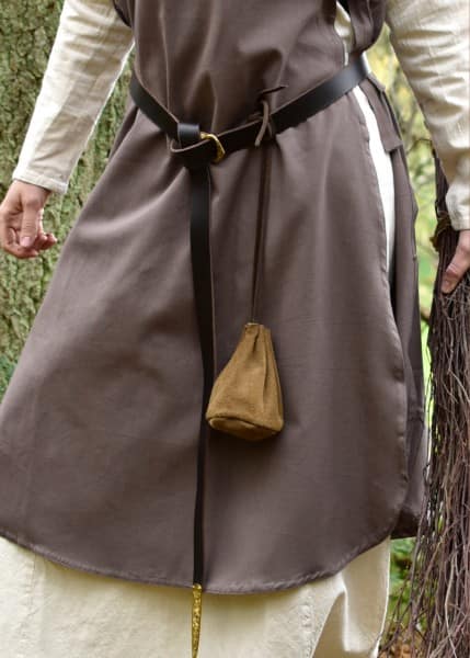 Bolso Medieval de cuero, grande, marrón claro 1638140011 Online