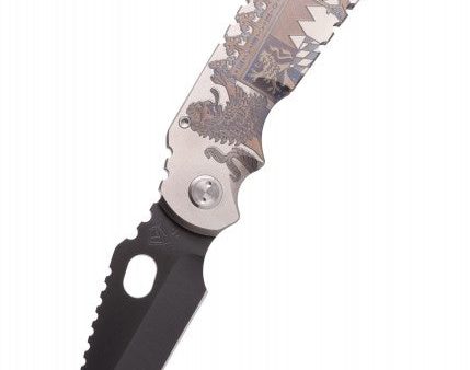 Navaja utilitaria Arktika, pieza única alta calidad, Medford Knife MK05SP-01TM Online Sale