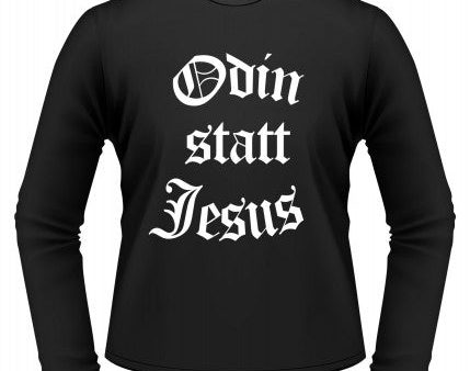 1203043930 Camiseta medieval de manga larga Odin en lugar de Jesús For Cheap